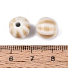 Vintage Porcelain Corrugated Beads PORC-N013-11T-3