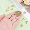 10Pcs Brass Micro Pave Cubic Zirconia Charms KK-BBC0024-920-3