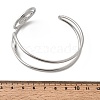 304 Stainless Steel Cuff Bangles for Women BJEW-Z150-02P-02-5