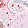 140Pcs 14 Colors Resin Bead Caps RESI-AR0001-56-4