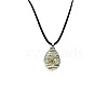 Teardrop Glass Pendant Necklaces with Cords NZ2302-4-1