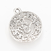 Tibetan Style Alloy Pendants TIBEP-Q064-26AS-NR-2