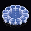 Transparent Plastic Bead Containers CON-YW0001-12-1-2