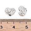 Brass Micro Pave Clear Cubic Zirconia Beads KK-Z059-05P-3