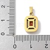 Ion Plating(IP) 304 Stainless Steel Micro Pave Cubic Zirconia Pendants STAS-Z107-05G-05-3