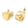 Rack Plating Brass Twist Stud Earrings EJEW-D068-06G-2