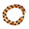 Two Tone Natural Amber Beads Strands G-K426-A03-05-3