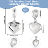 5Pcs 304 Stainless Steel European Dangle Charms STAS-BBC0007-89-2