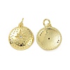 Brass Micro Pave Cubic Zirconia Pendants KK-E068-VF047-1