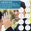 Unicraftale 18Pcs 9 Szie Stainless Steel Simple Plain Band Ring for Women RJEW-UN0002-57-6