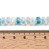 Ombre Effect Electroplate Glass Beads EGLA-F168-01-4