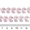 Transparent Electroplate Glass Beads Strands EGLA-N012-06F-4