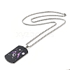 Non-Tarnish 201 Stainless Steel Rectangle with Constellations Pendant Necklace for Women NJEW-G015-01E-3