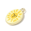 Printed Alloy Pendants ENAM-F160-02G-3