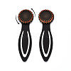 Alloy & Iron Bookmark Cabochon Settings PALLOY-N184-02AB-4