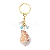 Natural Shell Pendant Keychains KEYC-JKC01094-04-4