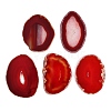 Dyed & Heated Natural Agate Slice Cabochons GG-CBAAF67-01H-1