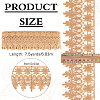 7.5 Yards Polyester Flower Heart Lace Trim Ribbon OCOR-MA0001-45A-2