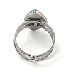 304 Stainless Steel Open Cuff Rings STAS-Z060-02P-4