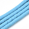 Handmade Polymer Clay Beads Strands CLAY-R089-6mm-028-1