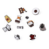 10Pcs 10 Style Coffeemaker Enamel Pins JEWB-TA00001-07-3