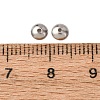 Tarnish Resistant Apetalous Half Round 304 Stainless Steel Bead Caps STAS-N039-02-2