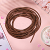5M Round Braided Cowhide Letter Cord WL-GF0001-34A-02-7