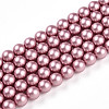 Baking Painted Pearlized Glass Pearl Bead Strands HY-N002-5mm-C01-2