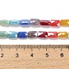 Electroplate Glass Beads Strands EGLA-P068-01A-06-4