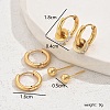 3 Pairs Minimalist Stainless Steel Earrings Sets KR5493-5