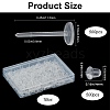 SOFPLATE 500Pcs Eco-Friendly Plastic Stud Earring Findings KY-SP0001-03B-2