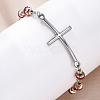 201 Stainless Steel Link Chain Bracelets BJEW-A032-01GP-03-4