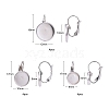 24pcs 4 Size 304 Stainless Steel Leverback Earring Findings STAS-ZZ0001-04P-2