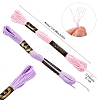 6Bundles 6 Colors Polyester Embroidery Floss OCOR-YW0001-24D-3