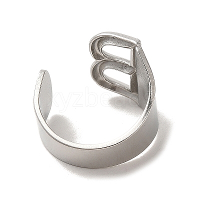 Non-Tarnish 201 Stainless Steel Finger Rings RJEW-H223-04P-B-1