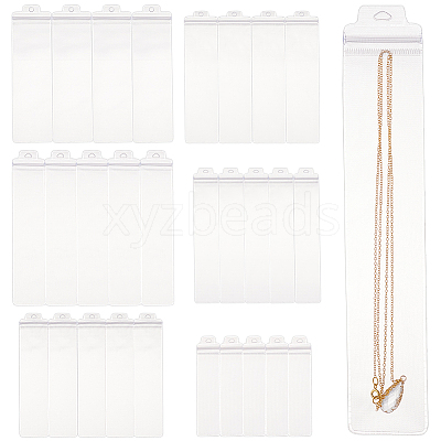 90Pcs 6 Styles PVC Transparent Plastic Resealable Bags ABAG-BC0001-38-1