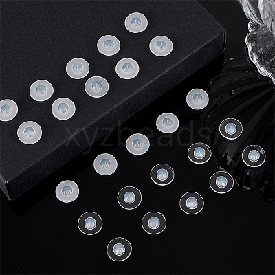 30Pcs Silicone Ear Nuts SIL-BBC0001-04B-1