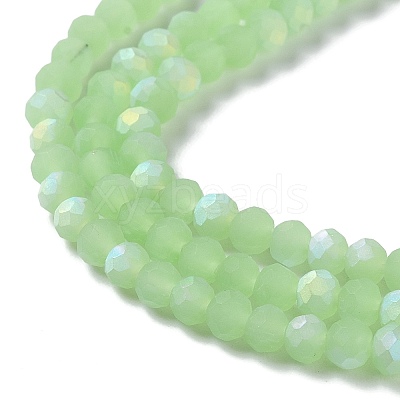 Imitation Jade Glass Beads Strands X1-EGLA-A034-J4mm-MB01-1