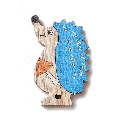 Autumn Single Face Printed Wood Cabochons WOOD-I010-01C-1