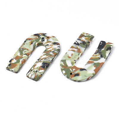 Handmade Polymer Clay Pendants CLAY-N010-027A-1