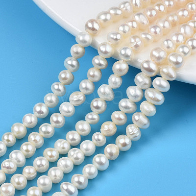 Natural Cultured Freshwater Pearl Beads Strands PEAR-N013-05C-1
