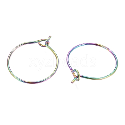Ion Plating(IP) 316L Surgical Stainless Steel Hoop Earring Findings STAS-G130-03M-16MM-1