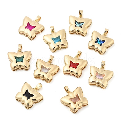 Rack Plating Brass Pendants KK-I710-09-1
