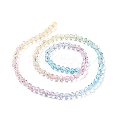 Transparent Glass Beads Strands X-GLAA-E036-07A-1
