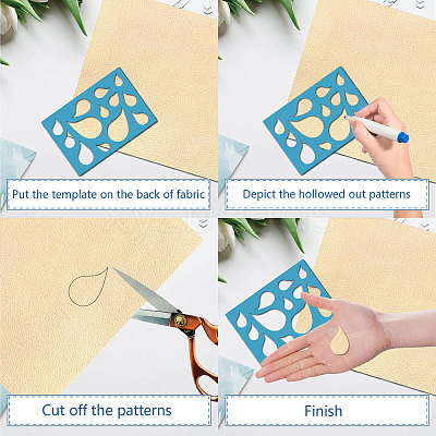 Acrylic Earring Handwork Template DIY-WH0359-066-1