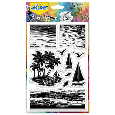 PVC Plastic Clear Stamps DIY-WH0618-0241-1