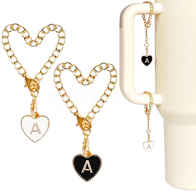 2 Sets Alloy Enamel Cup Pendant Decorations HJEW-SC0001-56A-1