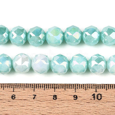 Anti-Tarnish Electroplate Glass Beads Strands X-GLAA-N010-10mm-10-1