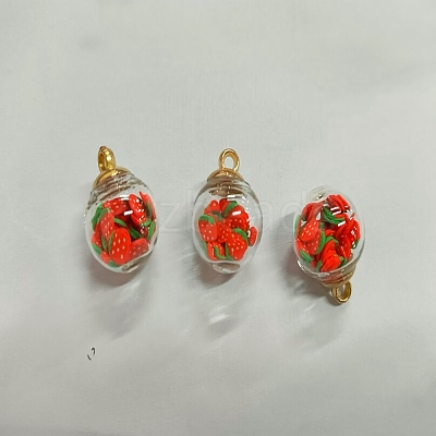 Transparent Glass Globe Pendants LS-GLAA-TAC0003-03G-1