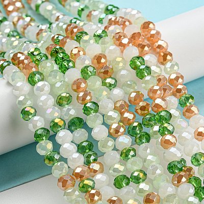 Glass Beads Strands EGLA-A034-M6mm-55-1